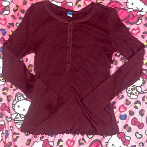 Marroon long sleeve